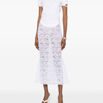 Gonna midi in pizzo in bianco Oséree - donna 