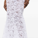 Gonna midi in pizzo in bianco Oséree - donna 