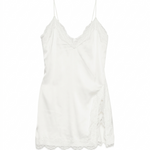 Miniabito con bordo in pizzo in bianco Oséree - donna 