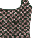 Costume da bagno con paillettes in verde e rosa Oséree - donna 