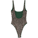 Costume da bagno con paillettes in verde e rosa Oséree - donna 