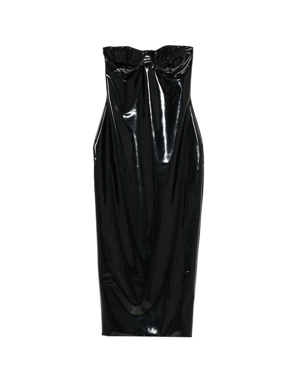 Abito midi in lattice in nero Oséree - donna 