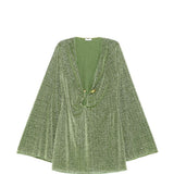 Abito corto con decorazione in verde Oséree - donna 