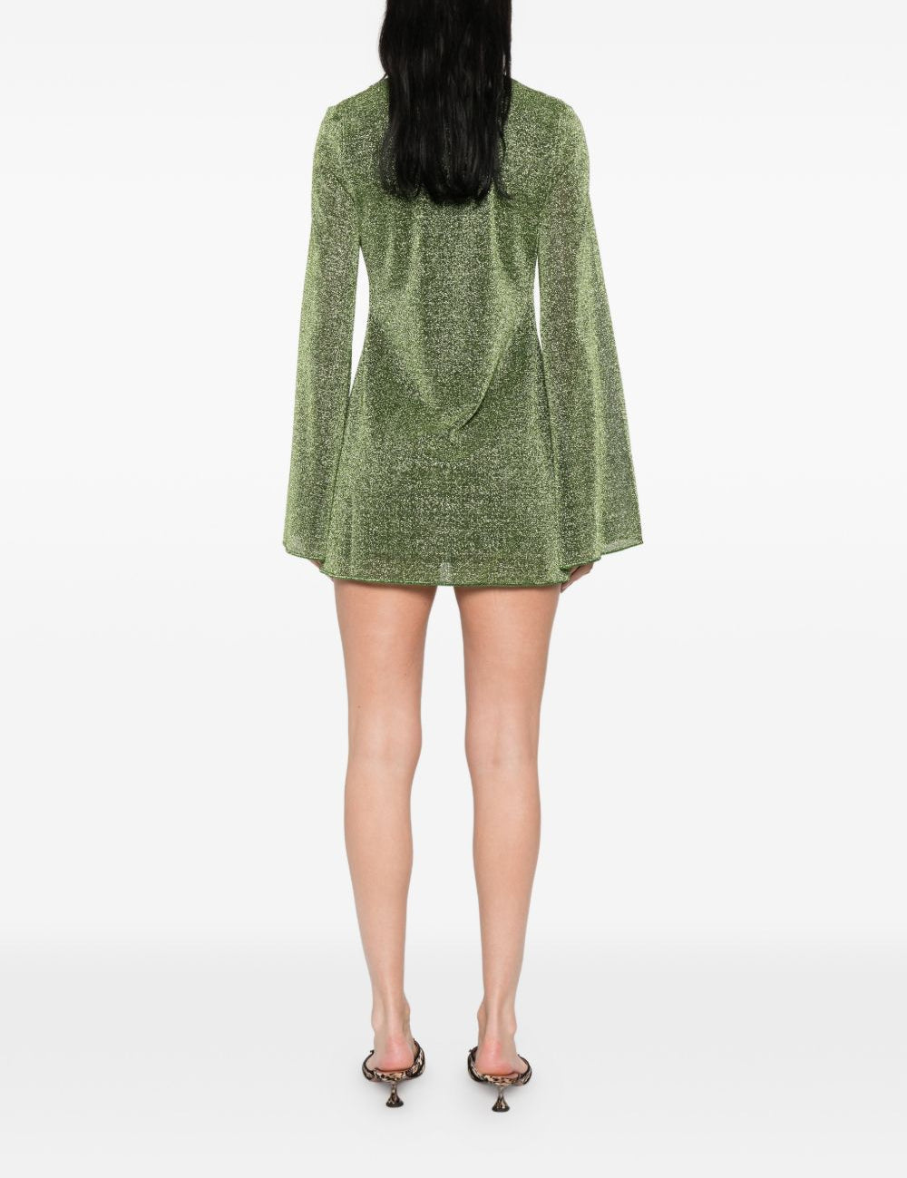 Abito corto con decorazione in verde Oséree - donna 