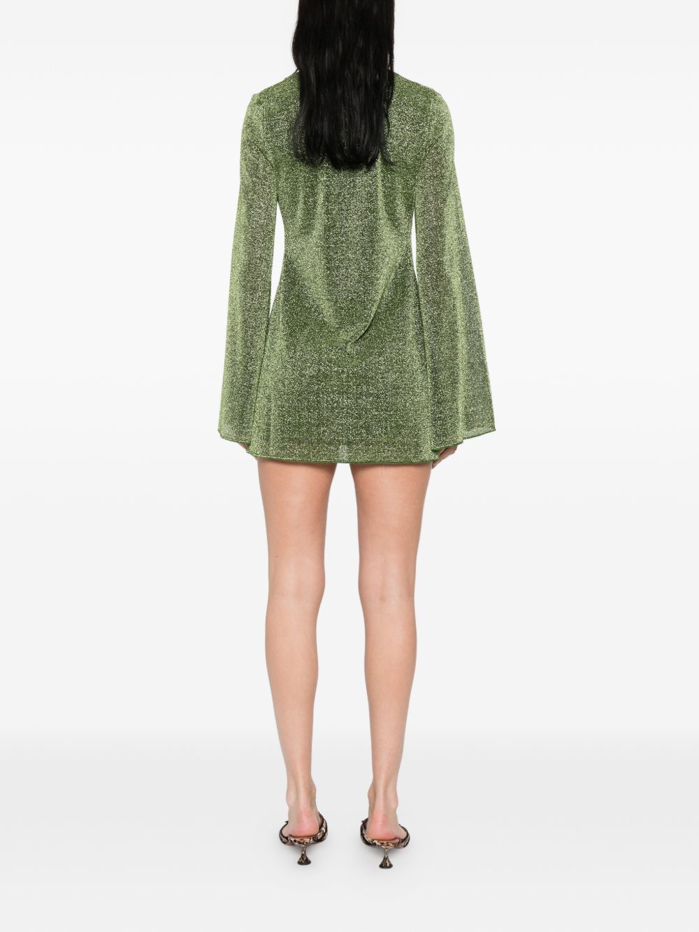 Abito corto con decorazione in verde Oséree - donna 