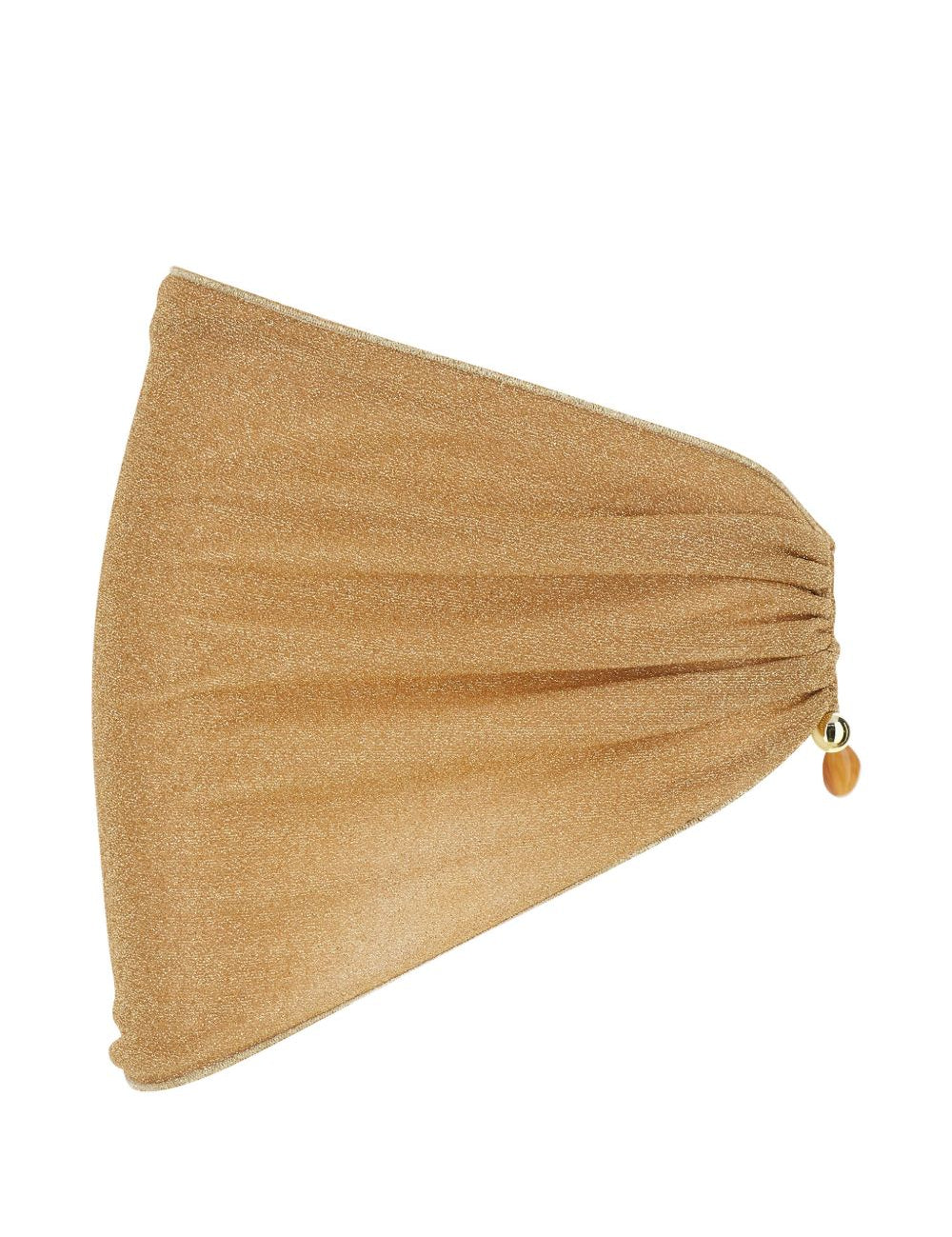 Minigonna asimmetrica Lumière in oro Oséree - donna 