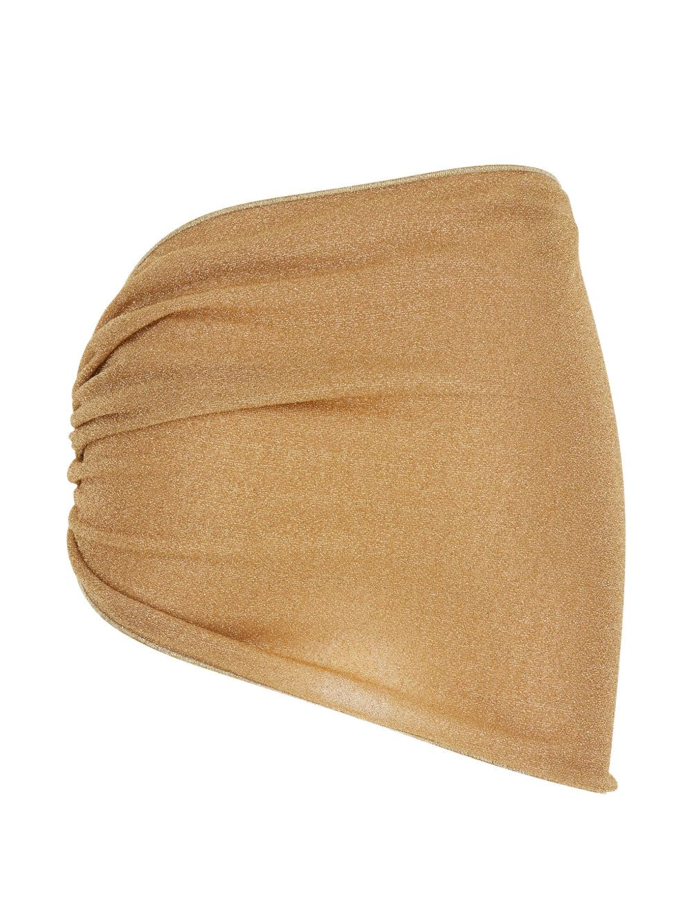 Minigonna asimmetrica Lumière in oro Oséree - donna 