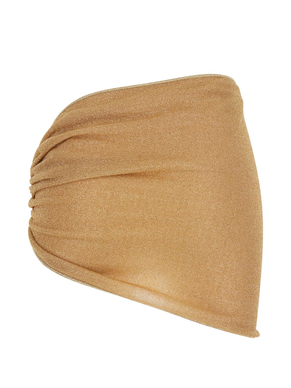 Minigonna asimmetrica Lumière in oro Oséree - donna 