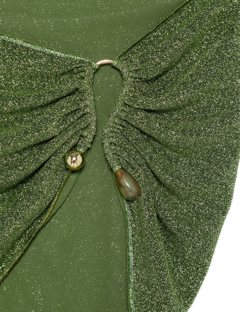 Minigonna lumière con dettagli applicati in verde Oséree - donna 