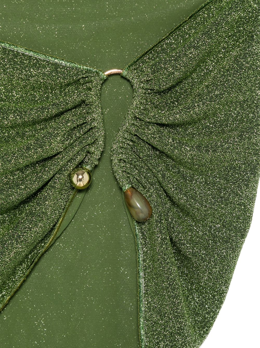 Minigonna lumière con dettagli applicati in verde Oséree - donna 