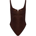 Costume da bagno con scollo quadrato in marrone Oséree - donna 