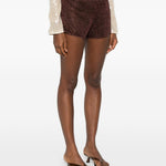 Shorts Lumière in marrone Oséree - donna 