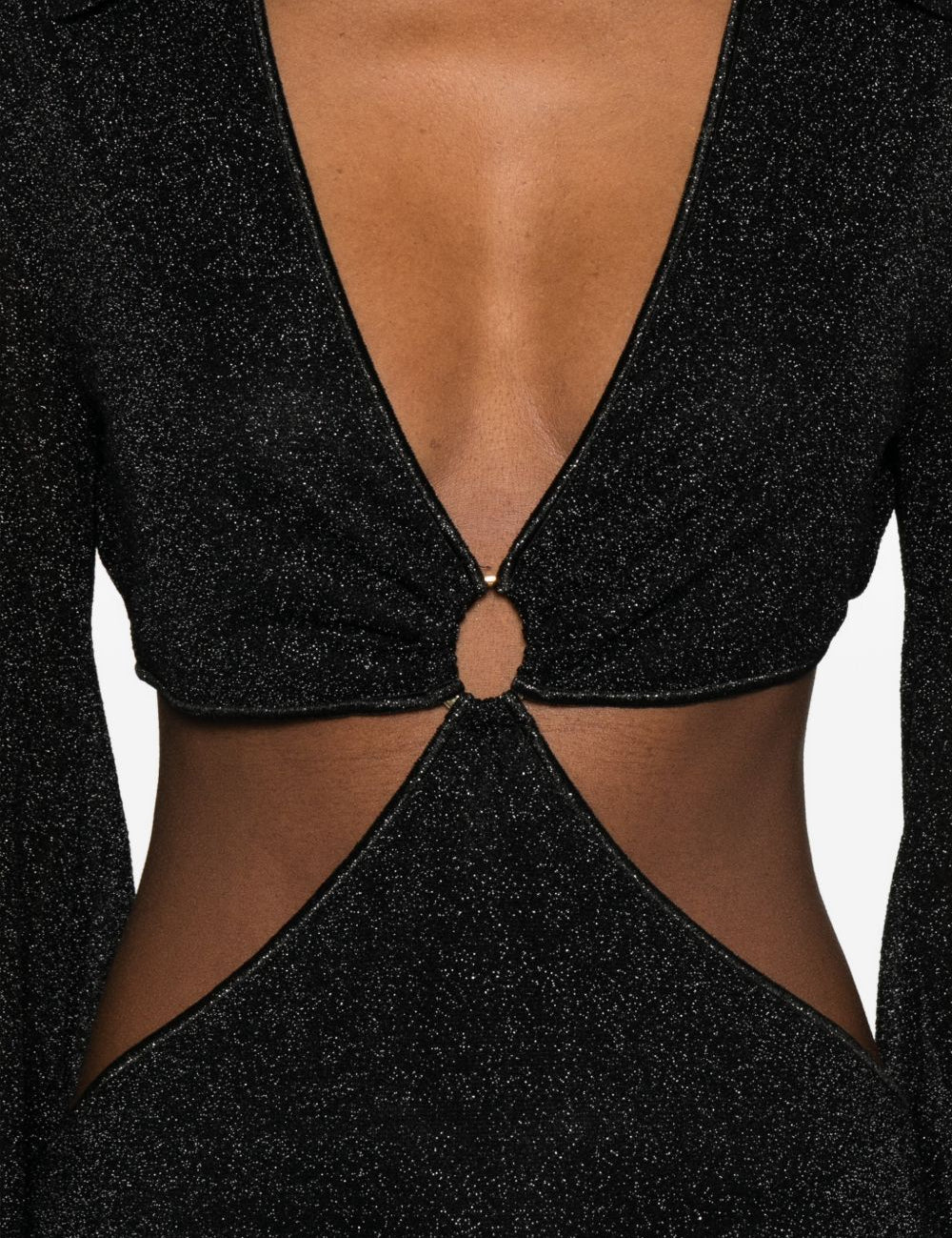 Abito con dettagli cut-out lumiere in nero Oséree - donna 