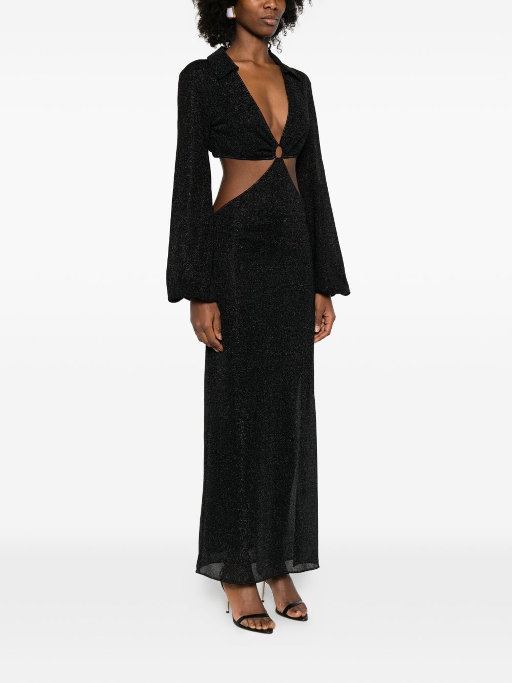 Abito con dettagli cut-out lumiere in nero Oséree - donna 