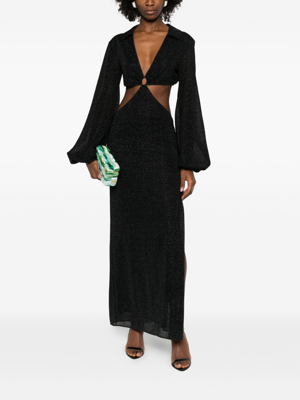 Abito con dettagli cut-out lumiere in nero Oséree - donna 