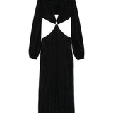Abito con dettagli cut-out lumiere in nero Oséree - donna 