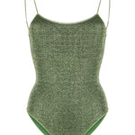 Costume da bagno con spalline sottili in verde Oséree - donna 