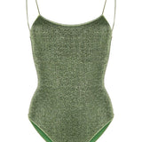 Costume da bagno con spalline sottili in verde Oséree - donna 
