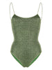 Costume da bagno con spalline sottili in verde Oséree - donna