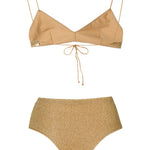Bikini due pezzi Lumière in oro Oséree - donna 