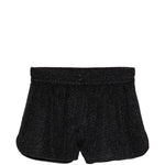 Shorts lamé in nero Oséree - donna 