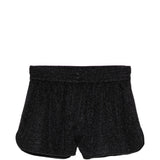 Shorts lamé in nero Oséree - donna 