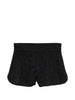 Oséree black lamé shorts - women