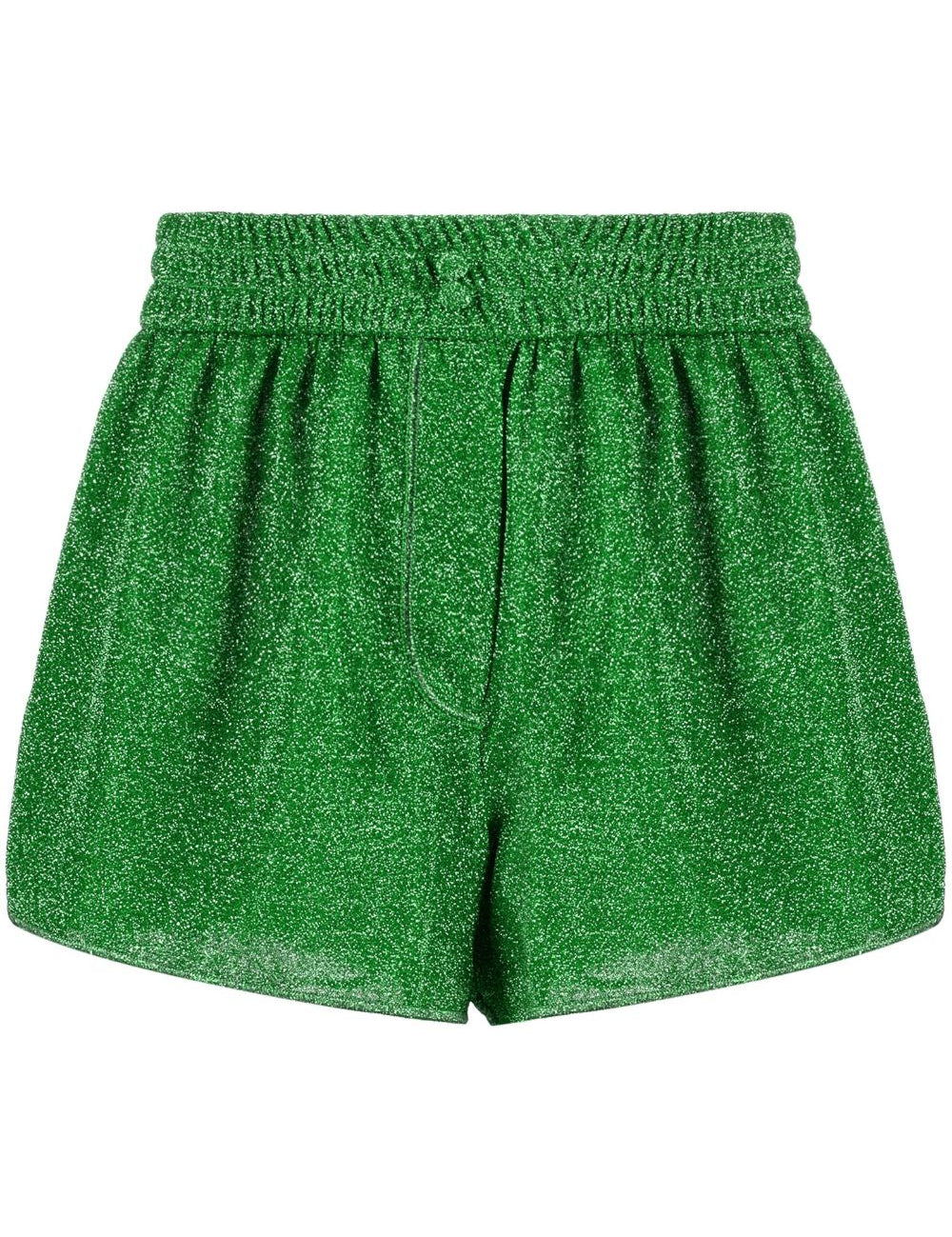 Shorts metallizzati Lumière in verde Oséree - donna 