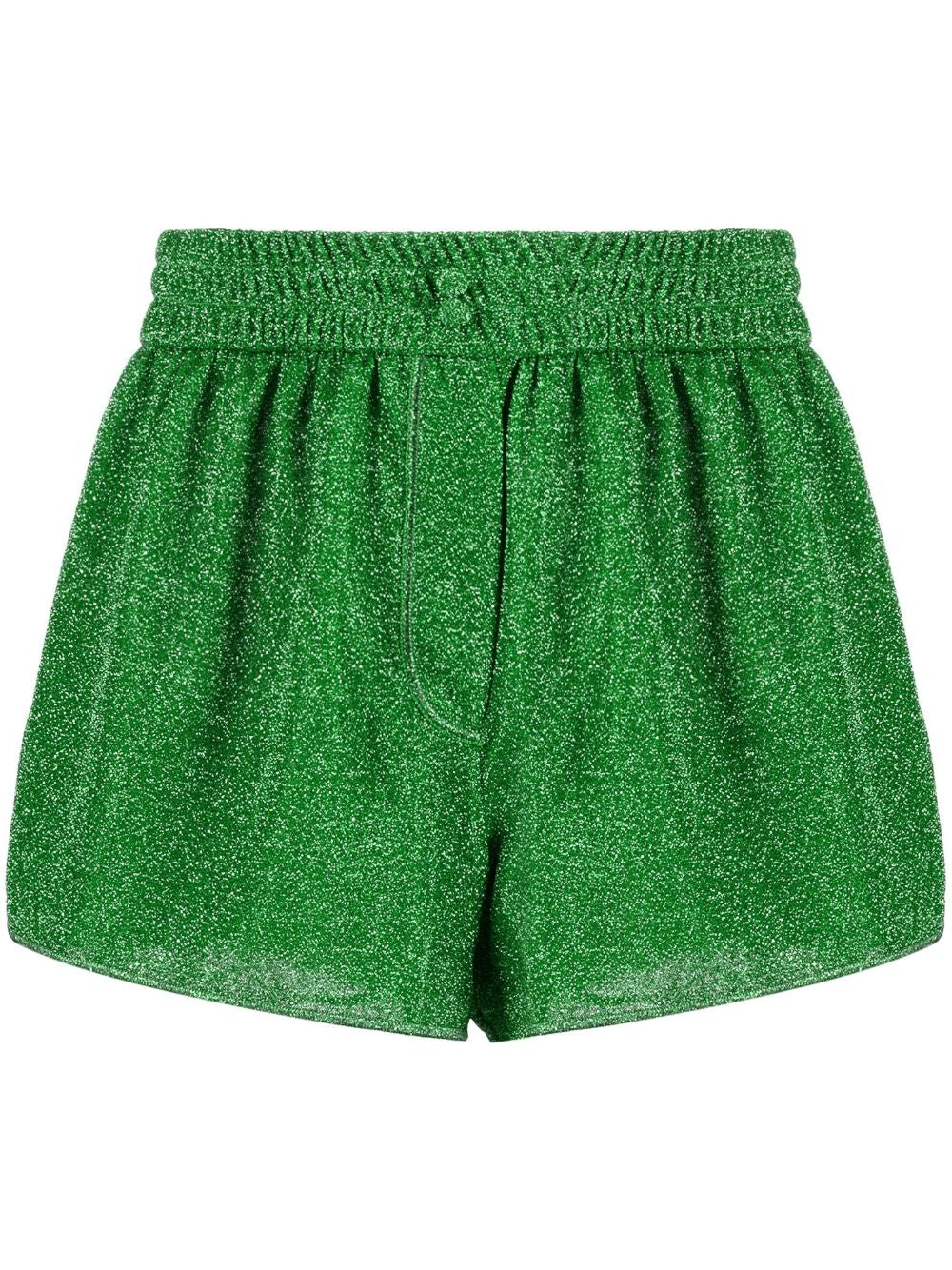 Shorts metallizzati Lumière in verde Oséree - donna 