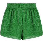 Shorts metallizzati Lumière in verde Oséree - donna 