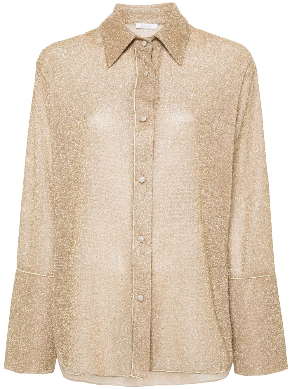 Camicia lamé in oro Oséree - donna 