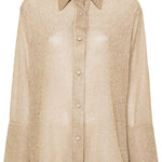 Camicia lamé in oro Oséree - donna 
