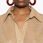 Camicia lamé in oro Oséree - donna 