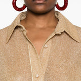 Camicia lamé in oro Oséree - donna 