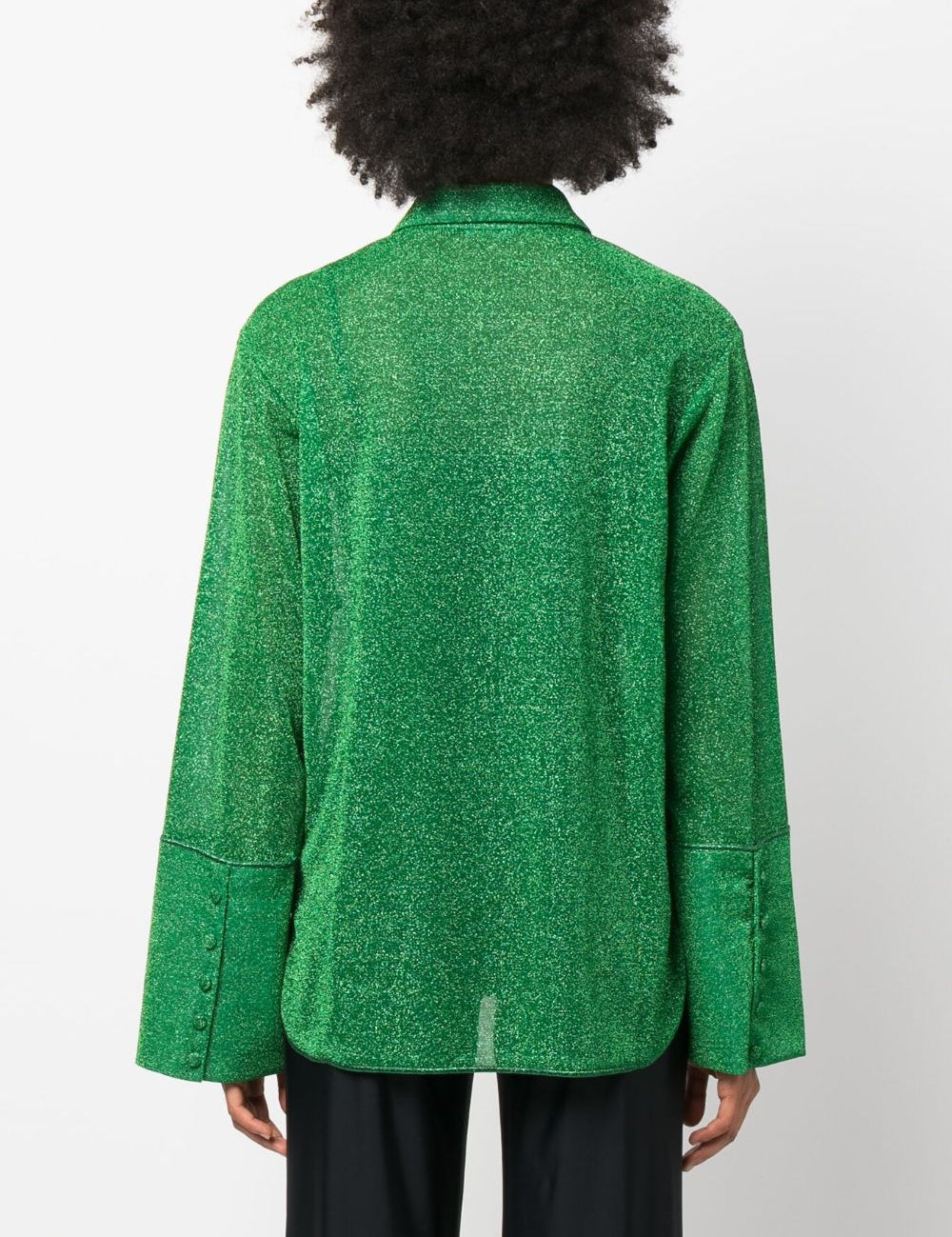 Camicia a maniche lunghe in lurex multicolore Oséree - donna 