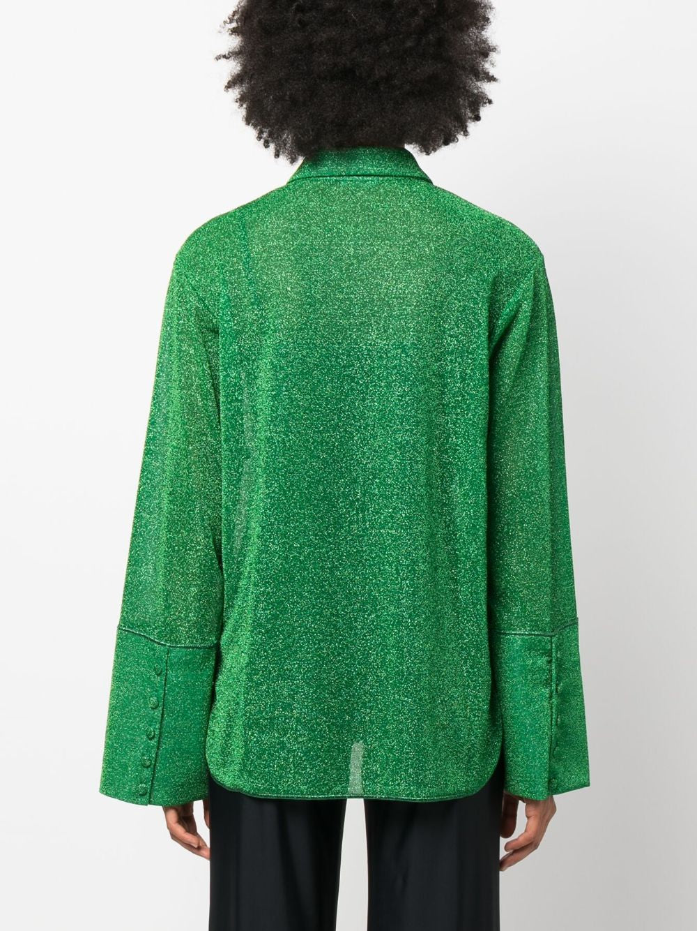 Camicia a maniche lunghe in lurex multicolore Oséree - donna 