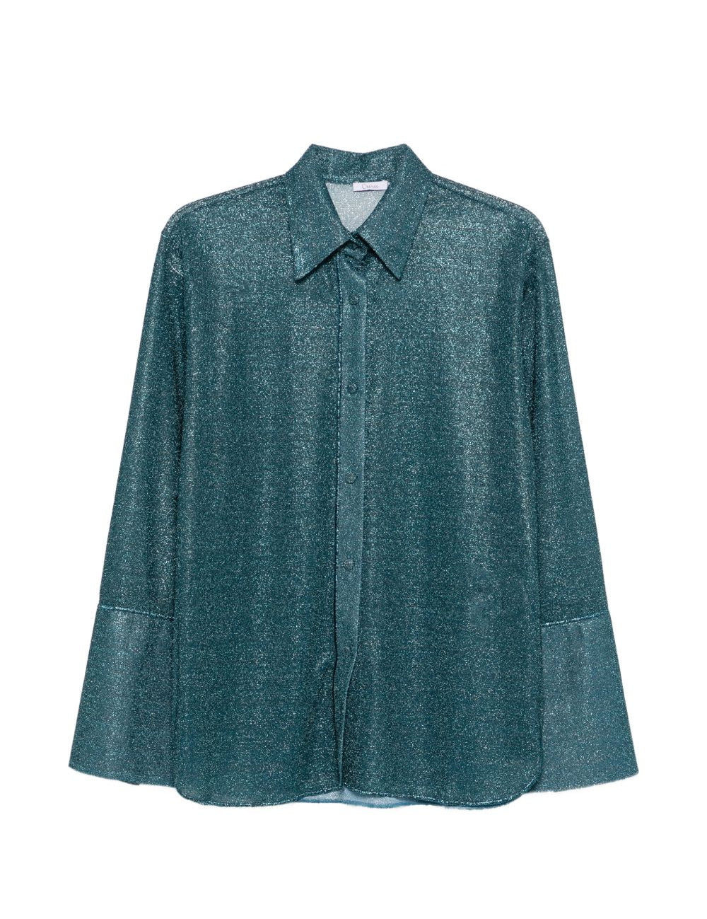 Camicia Lumiere con lurex in blu Oséree - donna 