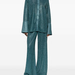 Camicia Lumiere con lurex in blu Oséree - donna 