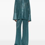 Camicia Lumiere con lurex in blu Oséree - donna 