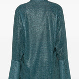 Camicia Lumiere con lurex in blu Oséree - donna 
