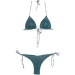 Bikini lumiere 80s  in blu Oséree - donna 
