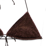 Bikini a triangolo in marrone Oséree - donna 