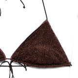 Bikini a triangolo in marrone Oséree - donna 