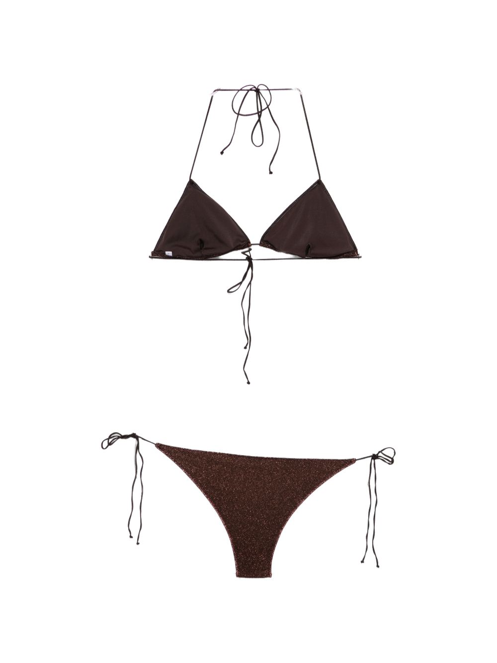 Bikini a triangolo in marrone Oséree - donna 