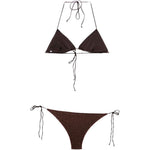 Bikini a triangolo in marrone Oséree - donna 