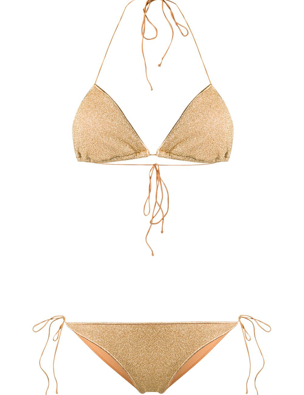Bikini due pezzi Lumière in oro Oséree - donna 