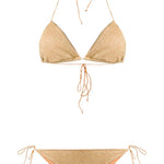 Bikini due pezzi Lumière in oro Oséree - donna 