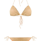 Bikini due pezzi Lumière in oro Oséree - donna 