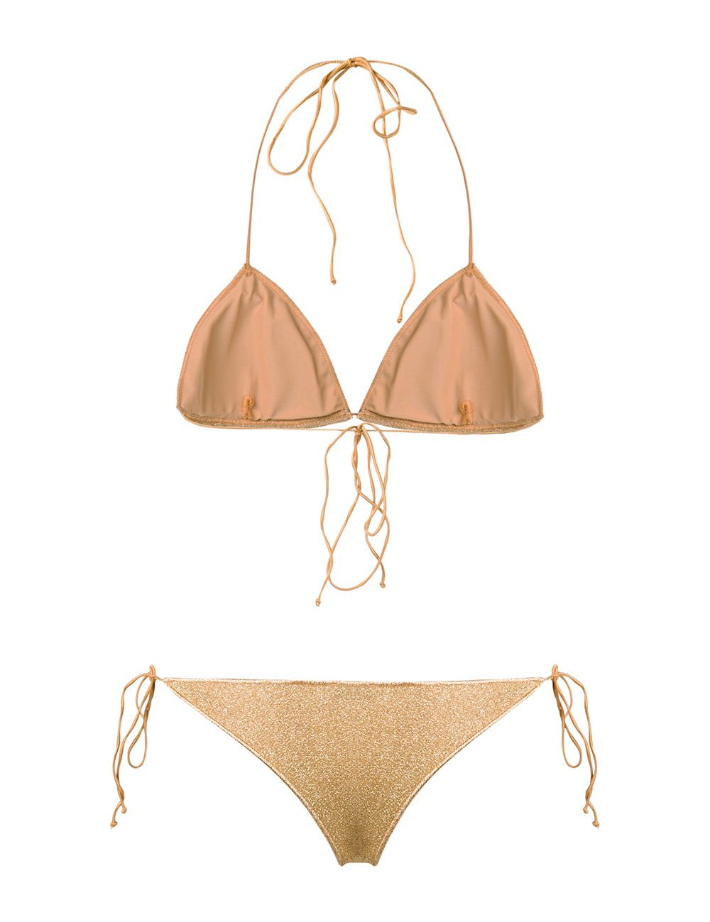 Bikini due pezzi Lumière in oro Oséree - donna 