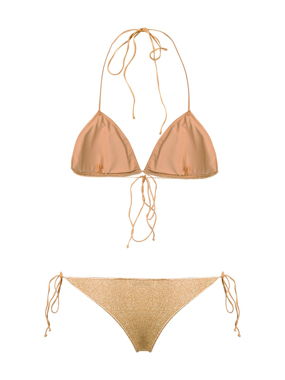 Bikini due pezzi Lumière in oro Oséree - donna 